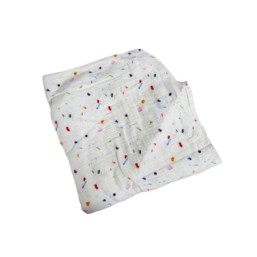 Lovery colorful‎ sprinkle muslin infant blanket